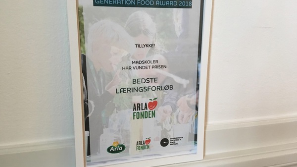Madskoler vinder pris ved Generation Food Award 2018