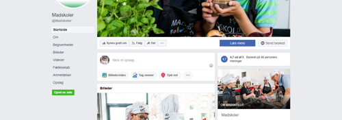 Mød Madskolerne på Facebook