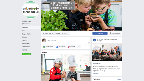 Mød Madskolerne på Facebook